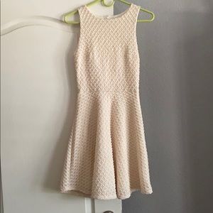 CREAM SKATER DRESS